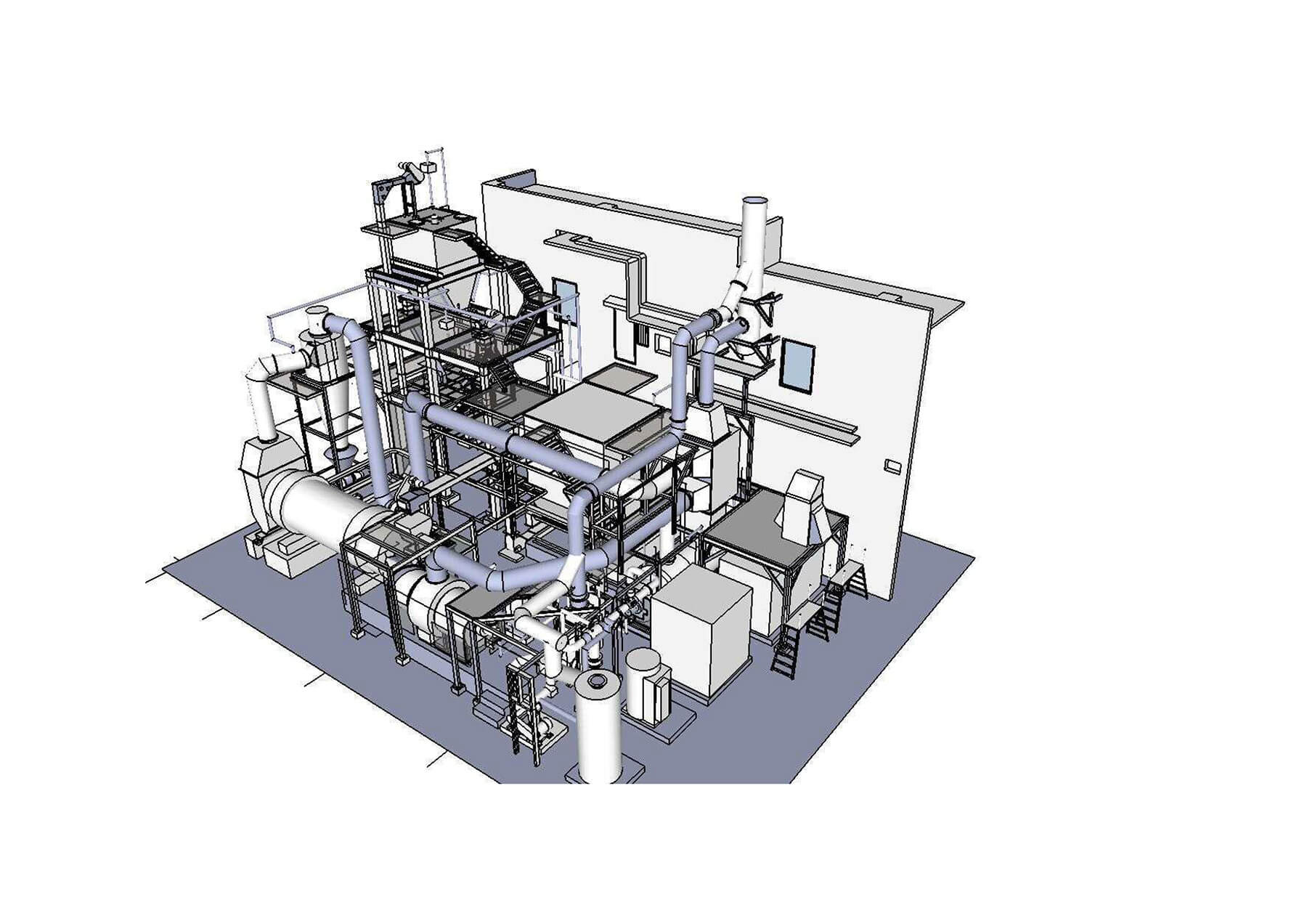 設備全体の3Dレイアウト図